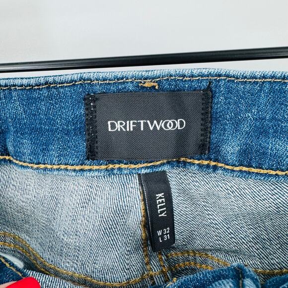 Driftwood Kelly Bootcut Jeans NWT Women’s W32 L31 Blue Medium Wash - Picture 3 of 8